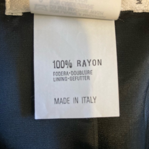 Pizzico Vintage Black Blazer with Satin Bow Details Made in Italy Virgin Wool - Picture 4 of 11